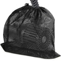 Yonghan Pond Pump Filter Bag, Large Pond Pump Bag with Drawstring, Nylon Pond Pump Mesh Bag Filter, Black Media Bag Large Pump for Swimming Pool Outdoor Water Pond Filter (13.8" x 15.7")