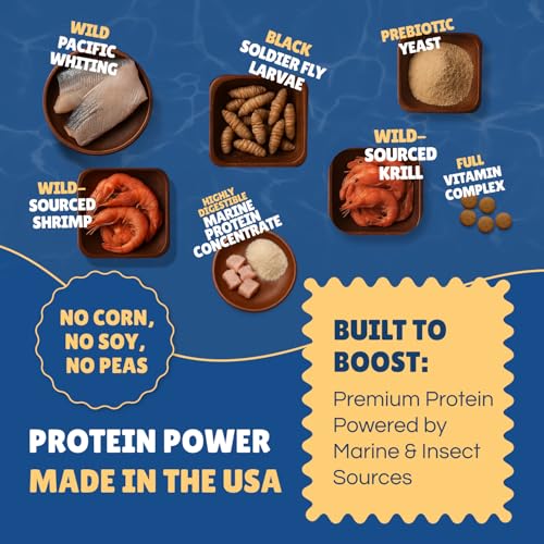 Betta Boost Pops | High-Protein Betta Fish Food Pellets Made in USA | Marine & Insect Protein | Floating & Slow-Sinking | Premium Freshwater Aquarium Fish Food 1oz