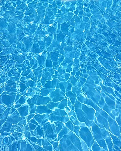 AOFOTO 8x10ft Shining Blue Sea Water Ripple Background Surface of Swimming Pool Photography Backdrop Ocean Marine Style Adult Kid Baby Boy Girl Portrait Photoshoot Studio Props Vinyl Video Drape - size: 8x10ft