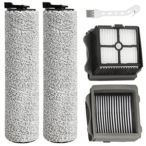 Ifloor3 Roller Brush Replacement for Tineco iFloor 3 and Floor One S3 Cordless Wet Dry Vacuum Cleaner, 2 Brush Roller, 2 HEPA Filters - style: 2+2+1