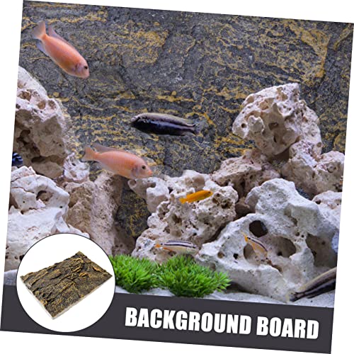Custom Reptile Tank Decor 3D Terrarium Background Board Natural Background Spider Reptile Aquarium - color: As Shown 1, size: 45.00X30.00X3.50CM