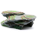 Reptile Resting Terrace Tortoise Climbing Platform Shale Scape Step Ledge, Reptile Cave Hideout Leopard Gecko Accessories Decorations, Great for Reptiles, Amphibians, Bearded Dragons, Lizard, Frogs - style: Medium-B-12*6*4
