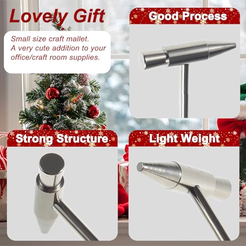 Small Hammer for Tuning Kalimba Thumb Piano, Craft hammer Mallet for Small Projects, Jewelry Making, Watch Band, Handcraft, 2 Pcs - color: 6.3" Little Hammer, 2 Pcs