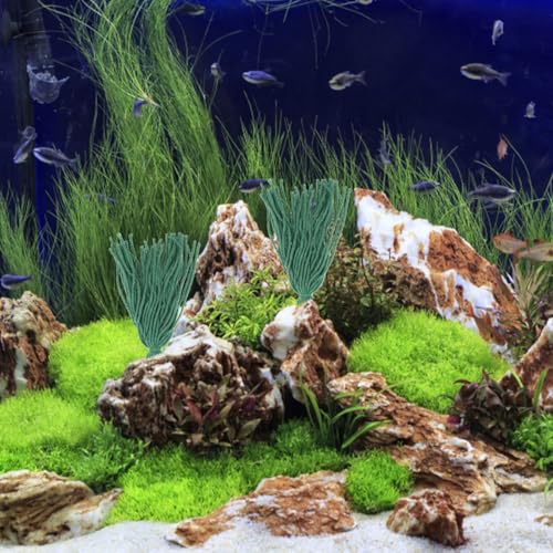 KESYOO 10Pcs Aquarium Spawning Mops for Fish and Shrimp Breeding Floating Hiding Grass for Fish Tank Decor and Shrimp Shelter