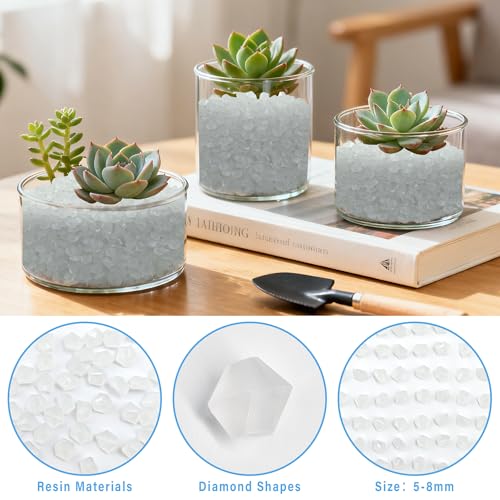 2000PCS Glow in The Dark Rocks for Fish Tank Glow Rocks for Outsode Pond Glow in The Dark Gravel for Aquariums Walkway Pathway Outdoor Plants Landscape(White),5-8mm - size: 2000, style: White