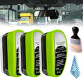 3PCS Car Window Oil Film Cleaning Brush, 2026 Upgrade 2.0 Clear View Glass Cleaner, Auto Glass Oil Film Remover, Anti-Rain & Anti-Fog Protection for Safe Driving, Complete Kit with Brush & Towel - color: 3pc