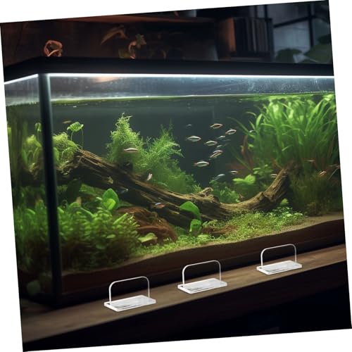 HANABASS 4pcs Acrylic Aquarium Lid Handles Sturdy Fish Tank Cover Parts for Easy Installation and Water Changes Design for Enhanced Aesthetic Aquariums