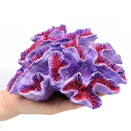 Besimple Aquarium Coral Ornaments Decor Fish Tank Plants Decoration for Aquarium Landscape,Purple - color: Purple