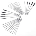 Carb Carburetor Cleaner Cleaning Brushes Kit, Small Wire Brush - 20 Needles + 10 Brushes