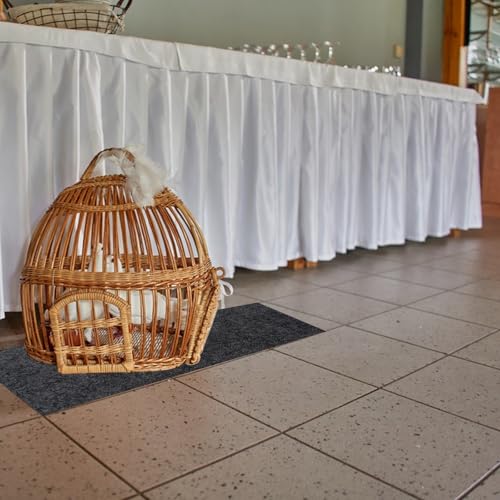 Large Bird Cage Mat, Under Pet Cage Mat for Bird Cages, Reptile Aquariums, Dog Kennels, Absorbent/Waterproof Felt Mat with Non-Slip Backing for Hard Floors and Surfaces (30x36 Inch) - size: 30x36 Inch