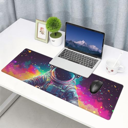 Astronaut Mouse Pad XL Large Mousepad Non Slip Rubber Base Desk Mat for Laptop Computer Gaming 31.5" X 12" - color: Astronaut