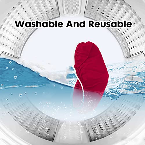 Toilet Tank Lid Cover, Bathroom Stretch Washable Spandex Toilet Tank Protector Cover with Elastic Bottom, Red - color: Red
