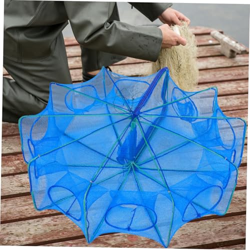 Abaodam Portable Thickened Square Fishing Net Cage for Shrimp Fish and Eels Foldable Design for Easy Storage Mesh for Freshwater and Use
