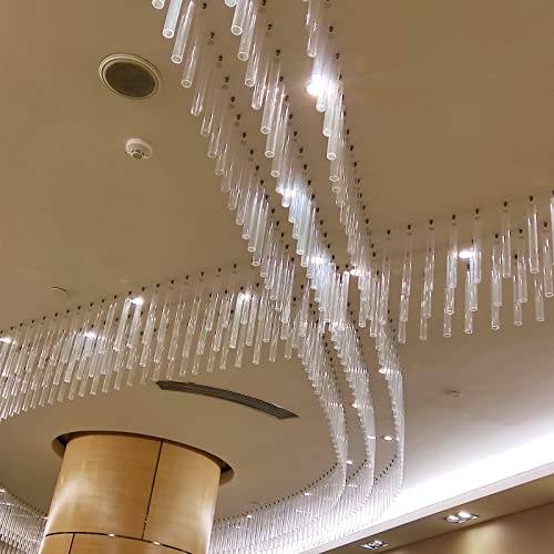 MECCANIXITY Plastic Pipe Rigid Polycarbonate Round Tube Clear 1.63"(41.6mm) ID 1.7"(43mm) OD 17" (425mm) High Impact for Lighting, Models, Water Plumbing - size: 1.63"IDx1.7"ODx17"
