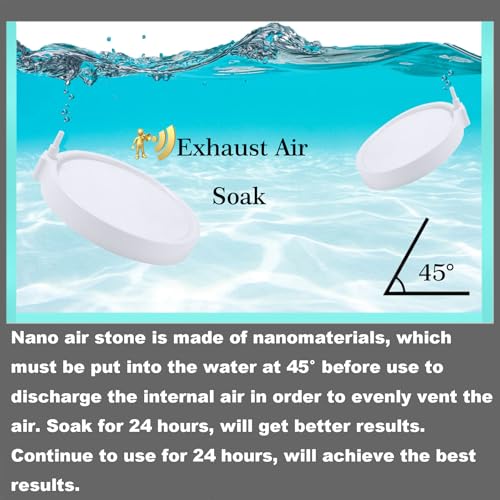 Aquarium Nano Air Stone Disk Fish Tank Bubble Stone Disc 1.4/2/4/6/8 Inch