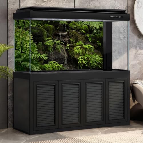 Tropical Rainforest Aquarium Background Tranquil Stream Mossy Rocks Fish Tank Background Serene Jungle Plants Green Leaves Terrarium Backgrounds Tropical Woodland Reptile Tank Backgrounds 24x16in - color: Light Green, size: 24(W)x16(H)in