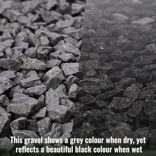 NUPICK 10 Pound Gravel Rocks, 0.5-0.7 Inches Polished Pebbles for Plants, Fish Tank, Clear Vase and More, Natural Black Stones - color: Black, size: 0.5-0.7"-10lb
