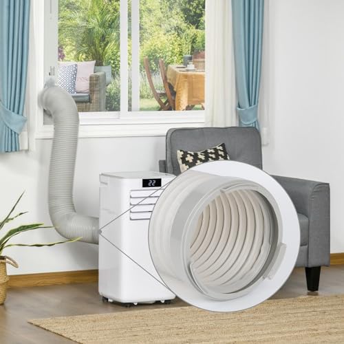 Portable AC Exhaust Hose Coupler 5.9 inch Air Conditioner Unit Vent Tube Connector Portable Air Conditioning Interface Adapter Accessories Parts (AA01) - style: AA01
