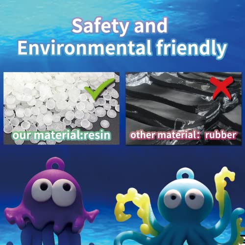 Aquarium Ornament, 2 Pcs Fish Tank Decorations Floating Decor Octopus with Floating Device,Cute Fish Tank Accessories for All Kinds of Simulated Underwater World - style: StyleC