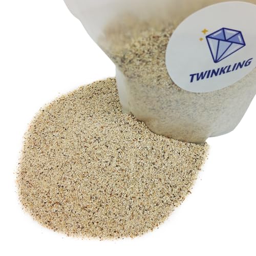 TWINKLING Silica Sand, Aquarium Sand, Horticultural Sand, Vermiculite, Coarse Sand for Plants, Fire Pit, Aquarium, Fish Tank, Resin Art, DIY Craft, Vase Filler, Home Decor, 410g/14.5oz (30-60 Mesh) - size: 30-60 Mesh
