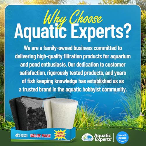 Aquatic Experts Koi Pond Filter Pad Bundle with Bio Balls – White Fine 12" x 72" + Black Coarse 12" x 72" Pads & 300 Count Bio Balls, Reusable Pond Filter Media - size: Pond Bundle – Pads + Bio Balls