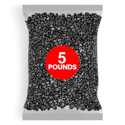 Hygloss Products Craft Rocks, Mini Stones for Art Projects - Bag O' Gravel, Black, 5 lb - color: Black, size: 5 lb, style: Gravel