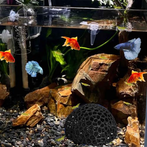 Artificial Resting Cave Shelter Aquarium Decors Landscape for Beautify Aquarium Landscaping Appearance Dome Corner Fish Cave with Removable Design