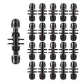 Barbed Tee Irrigation Fittings 1/2 Inch to 1/4 Inch Drip-proof Fitting for Irrigation Pipe (1/2'' ID x 0.60''-0.63'' OD) 6-Way-20 PCS - size: 1/2 inch to 1/4 inch Barbed six-way
