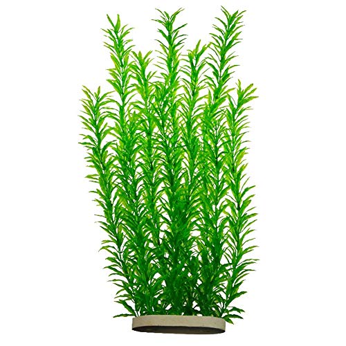 Tall Green Leaves Aquarium Décor Plastic Plants Extra Large 20 Inches Ch0701