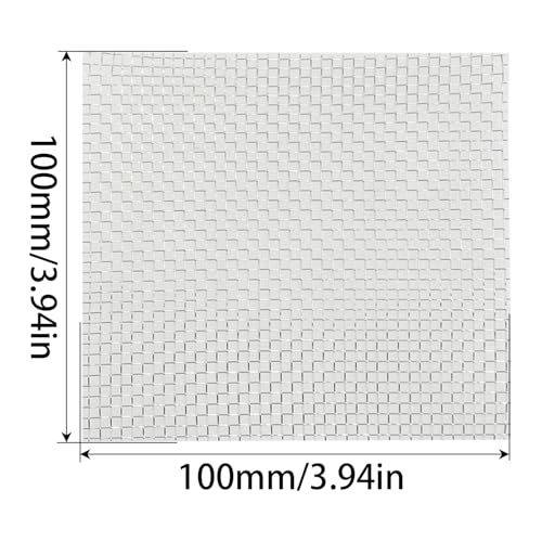 Heyous 6PCS Aquatic Plant Stainless Steel Wire Mesh Pad 10x10cm Aquarium Planting Net for Pump Chambers and Filter Inlets