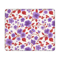 Red Purple Flower Computer Mouse Pad Non-Slip Rubber Base Square Mouse Mat for Office Computer Mousepad 7.9 X 9.5 in - color: Red Purple Flower, size: 9.5L x 7.9W inches