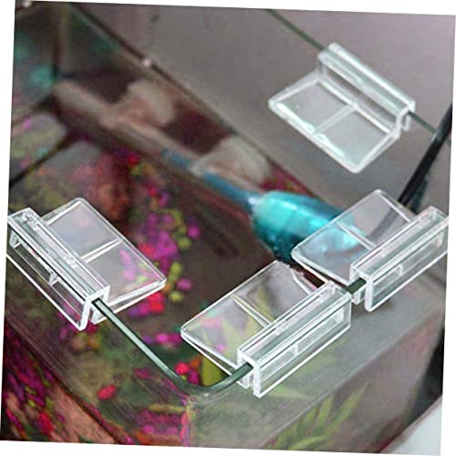 Aquarium Cover Support Bracket Transparent Acrylic Holder for Fish Tank Lid Easy Installation for Tanks Safe Secure Fish Tank Supplies