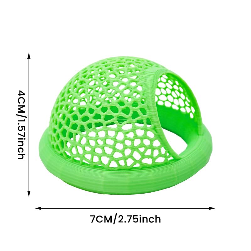 Floating Betta Hide & Shrimp Cave – 3D Printed Aquarium Hammock, Feeding Ring & Resting Spot for Betta Fish, Shrimp & Small Fish (Eco-Safe PLA) - color: White