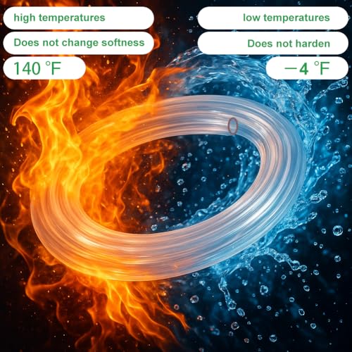 AUAUY 12mm ID X 15mm OD Clear PVC Vinyl Tubing, 3m/10ft Length Flexible Tubing Hose, UV Chemical Resistant, Food Grade Plastic Pipe Hose for Irrigation Water Oil Transfer Aquarium, Non-Toxic - color: 3m/10ft length, size: 12mm ID x 15mm OD