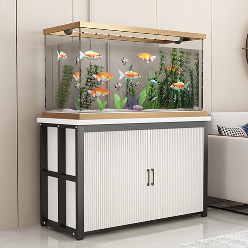 Tropical Fish Tank Stand Cabinet - Sturdy Floor-Standing Reptile Rack, Carbon Steel Frame, Eco-Friendly, Ideal for Home, Office & Pet Shop Storage Solutions, Durable & Stylish - color: Black, size: 60x40cm/23.6x15.7in