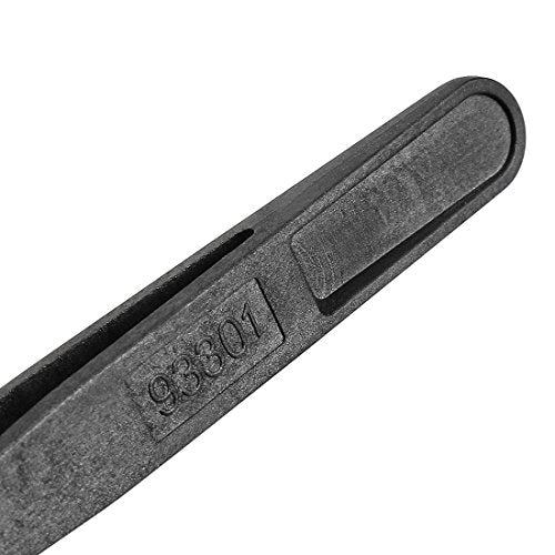 uxcell Plastic Anti-static Tweezers, Precision Slant Flat Tip for Jewelry Craft DIY Beauty Electronics Repair Tool Black 93301 - style: Slant Flat Tip