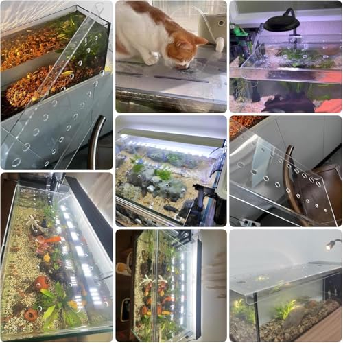 DIY Fish Aquarium Anti-Jumping Cover/Aquarium Lid, Custom & Cuttable Top Cover, Prevents Reptiles from Jumping Out - size: 70.7x26.5cm/27.8x10.4inch