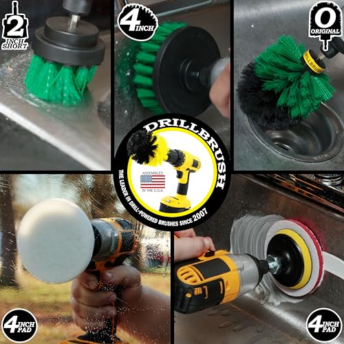Electric Spin Scrubber Kitchen Cleaning Set with Multi-Purpose Cleaner Paste - Lemon Lime Scented, Stainless Steel Appliance, Oven, Stove Top, Microwave, Sink, Counter Top, Grout, Baseboard Cleaner - color: Green
