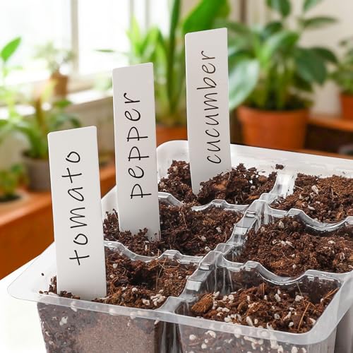 Bonviee 10 Packs Seed Starter Tray with Drainage Holes, Reusable & Durable, Clear for Root Monitoring, Easy to Repotted Without Root Damage, 6 Cells per Tray - color: Clear, size: 60 XL Cells, NO light