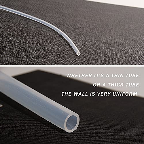 Quickun Pure Silicone Tubing, 7mm ID x 10mm OD High Temp Food Grade Tube Pure Silicone Hose Tube for Home Brewing, Beer Line, Kegerator, Wine Making, Aquaponics, Air Hose by Proper Pour (3.28 Ft) - size: 7mmx10mm, style: 3.28Ft (1meter)