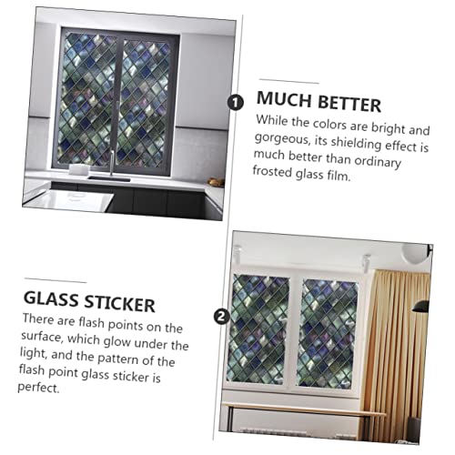 Alipis 1pc Non-Adhesive Static Window Film for Privacy Easy Installation Beautiful for Home Office Bathroom and Living Room Use