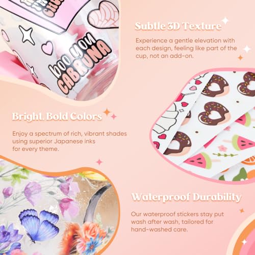 Kaciola 10 Sheets UV DTF Cup Wraps for 16 oz- Highland Cow Theme UV DTF Stickers, 1 Sheet Mysterious Pattern Transfer, Rub on Transfers Stickers for 16 oz Libbey Glasses Crafting - style: Highland Cow