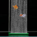 Aquarium Air Bubble Bar, 6.3 Inch Double Row Fine Micro Air Bubble Curtain Wall, Self-Sinking Design High Dissolved Oxygen Diffuser Fish Tank Bubbler for Freshwater Saltwater Hydroponics - size: 6.3 Inch