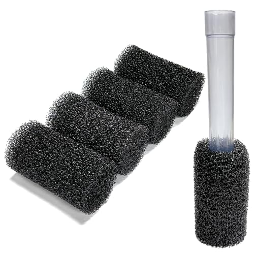 4-Set Pre-Filter Sponge Compatible with Fluval AC20/AC30/AC50 and Fluval C2/C3/C4 Power Filters, Replacement for Aquarium Filter Intake Strainer Sponge, Suitable for Freshwater & Saltwater Aquariums