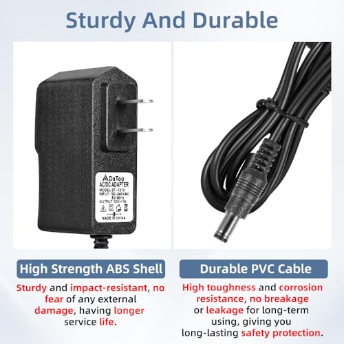 DaToo Aquarium Light LED Power Adapter AC 100-240V DC 12V 1A Replacement Power Adapter Fish Tank Light Power Supply Converter with Indicator Light - size: 12V 1A
