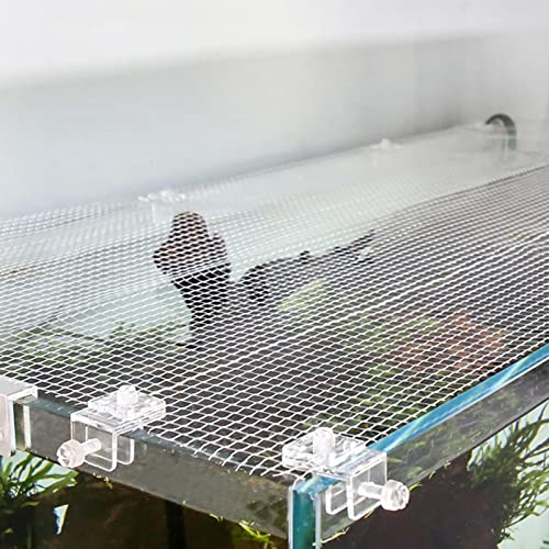 2pcs Fish Tank Aquarium Glass Cover Holder Acrylic Clip Holder Clamp Tools for Fish Tank Anti-Escape Glass Cover Clip