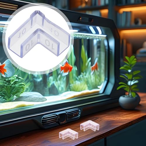 Hemobllo 25pcs Fish Tank Corner Guards 10mm Aquarium Glass Edge Protectors Safety Plastic Corner Protectors for Tank Edge and Furniture