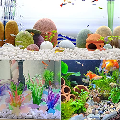 YISZM 5LB Succulent and Cactus Gravel Pebbles, 1/5 Inch Natural Decorative Polished Stones, River Rocks for Plants, Vases, Aquariums, Terrarium and Outdoor Gardening,Peach - color: Peach, size: 5 Pounds