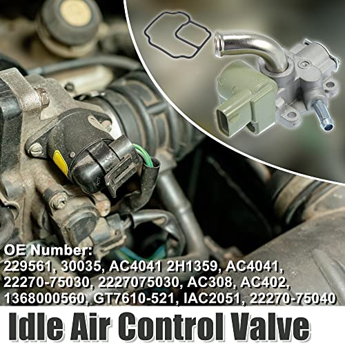 X AUTOHAUX Car Idle Air Control Valve 22270-75040 Replacement with Gasket for Toyota 4Runner Tacoma 1996-2000 for Toyota T100 1996-1998