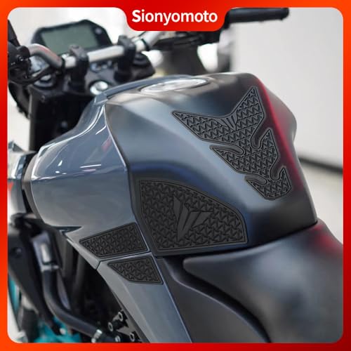 Fuel Gas Tank Pad Protector Stickers Decal Set Compatible with MT-03 MT03 MT-25 MT25 2020 2021 2022 2023 2024 2025- Anti-Slip Protective Kit, Black | 7-Piece